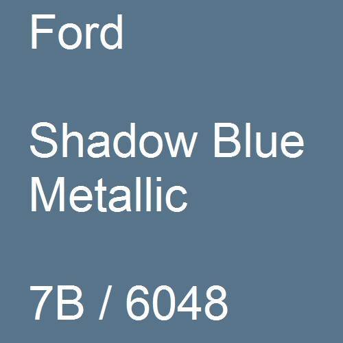 Ford, Shadow Blue Metallic, 7B / 6048.